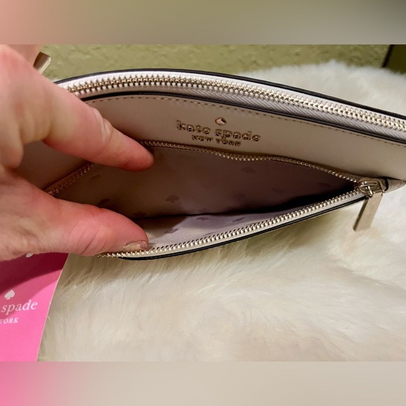 Kate Spade ♠️ Colada Pineapple Leather Wicker Straw Wristlet Wallet Purse Clutch - Picture 6 of 14